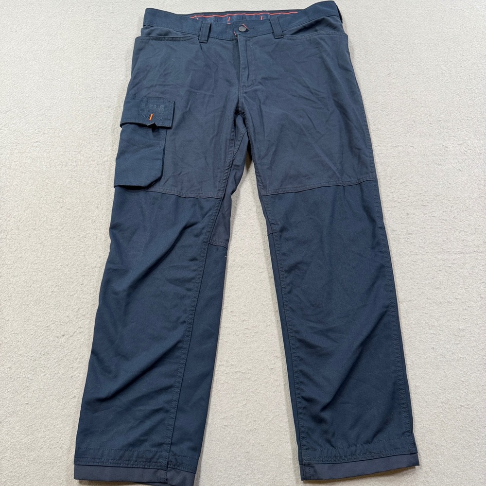 Helly Hansen Cargo Pants Mens 34x30 Navy Blue Workwear Utility Tactical Trousers